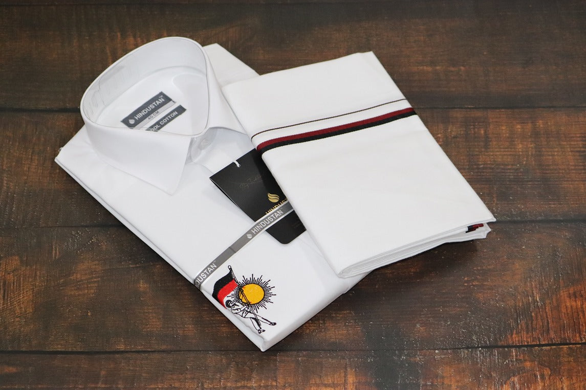 DMK Logo Shirt + Dhoti Combo Set
