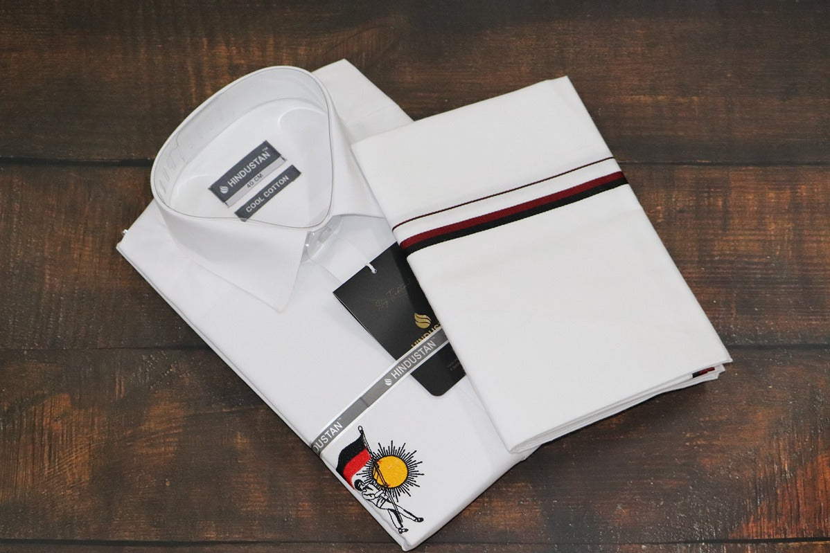DMK Logo Shirt + Dhoti Combo Set