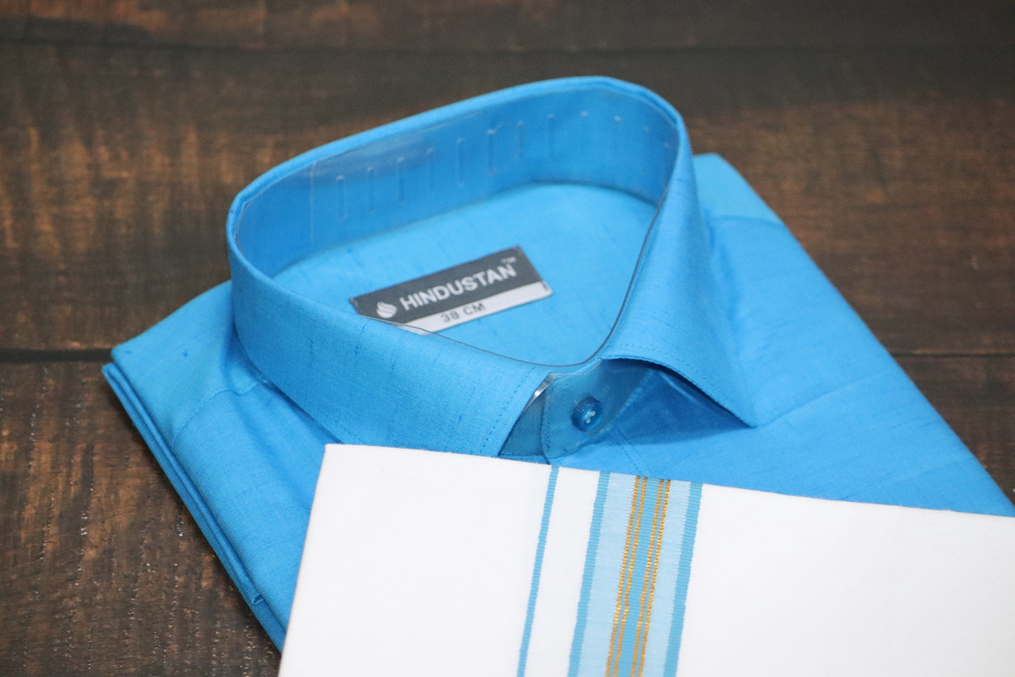 Matching Shirt & Dhoti Combo Set - ( MARINE BLUE - C2)