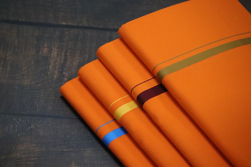 Supreme BB Orange Dhoti - 2mtr