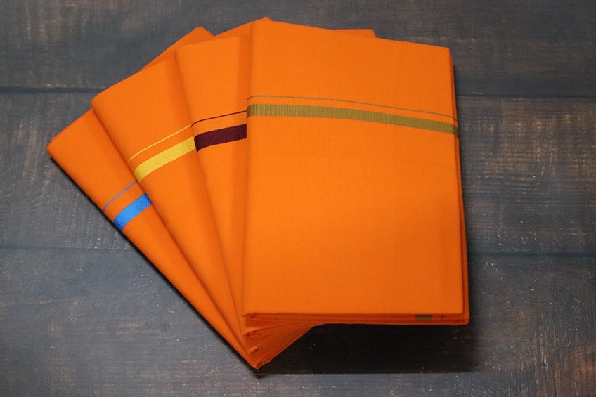 Supreme BB Orange Dhoti - 2mtr