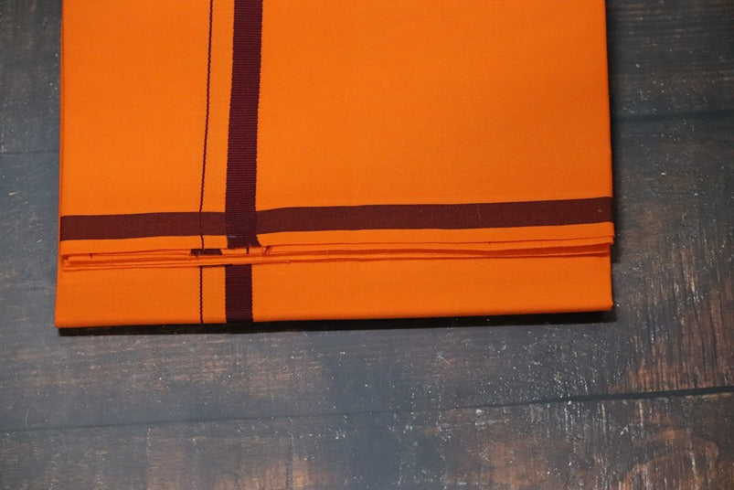 Supreme BB Orange Dhoti - 2mtr