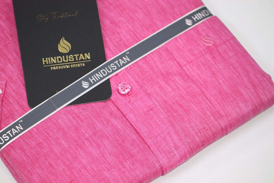 Matching Shirt & Dhoti Combo Set (Rosewood Pink - S2)