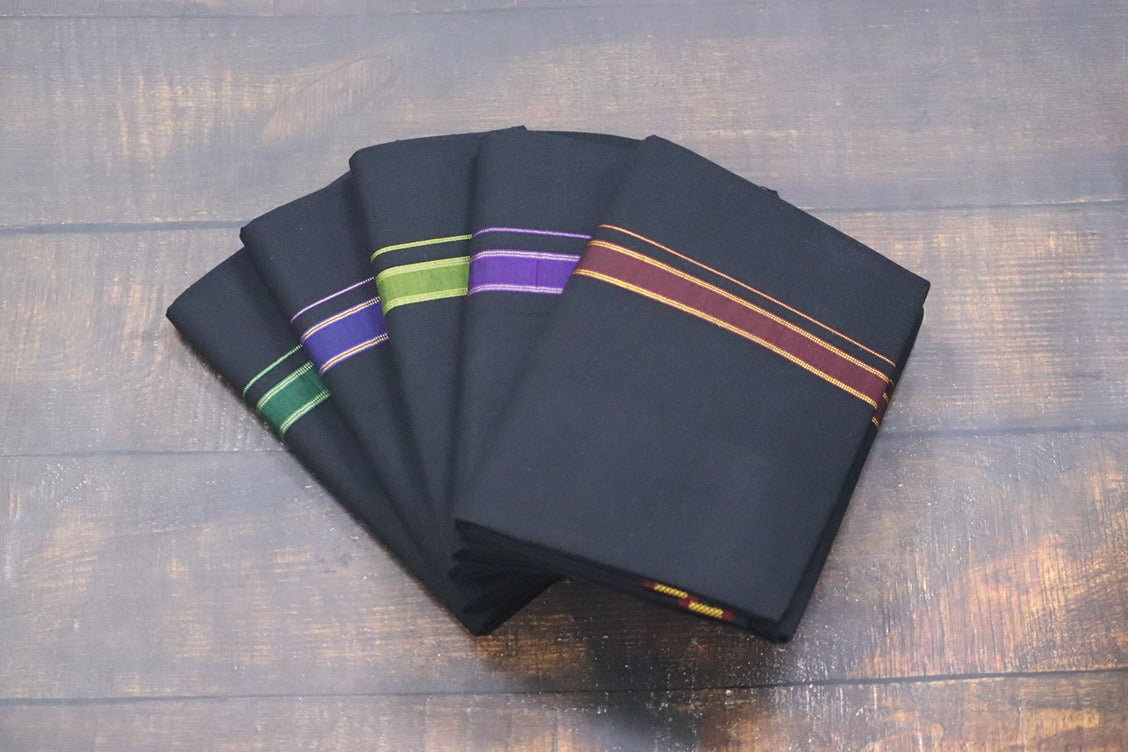 Pet Design Black Dhoti - 2mtr