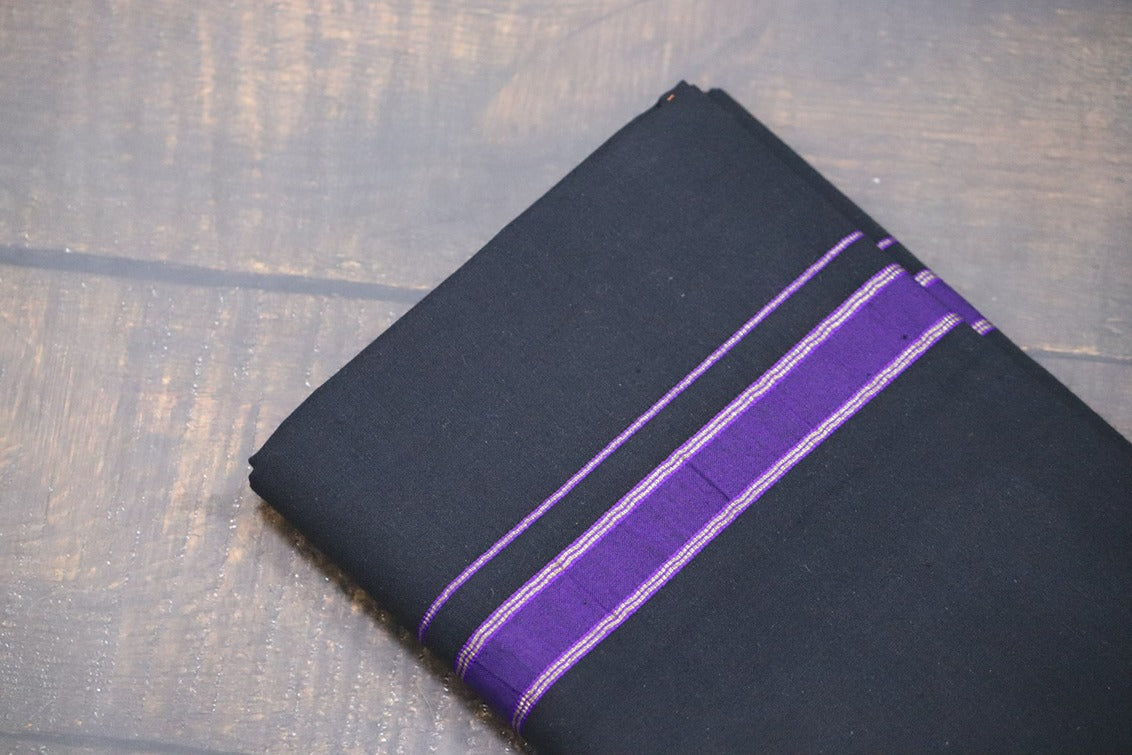 Pet Design Black Dhoti - 2mtr