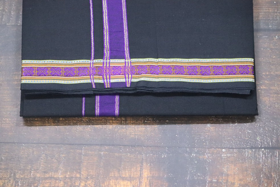Pet Design Black Dhoti - 2mtr