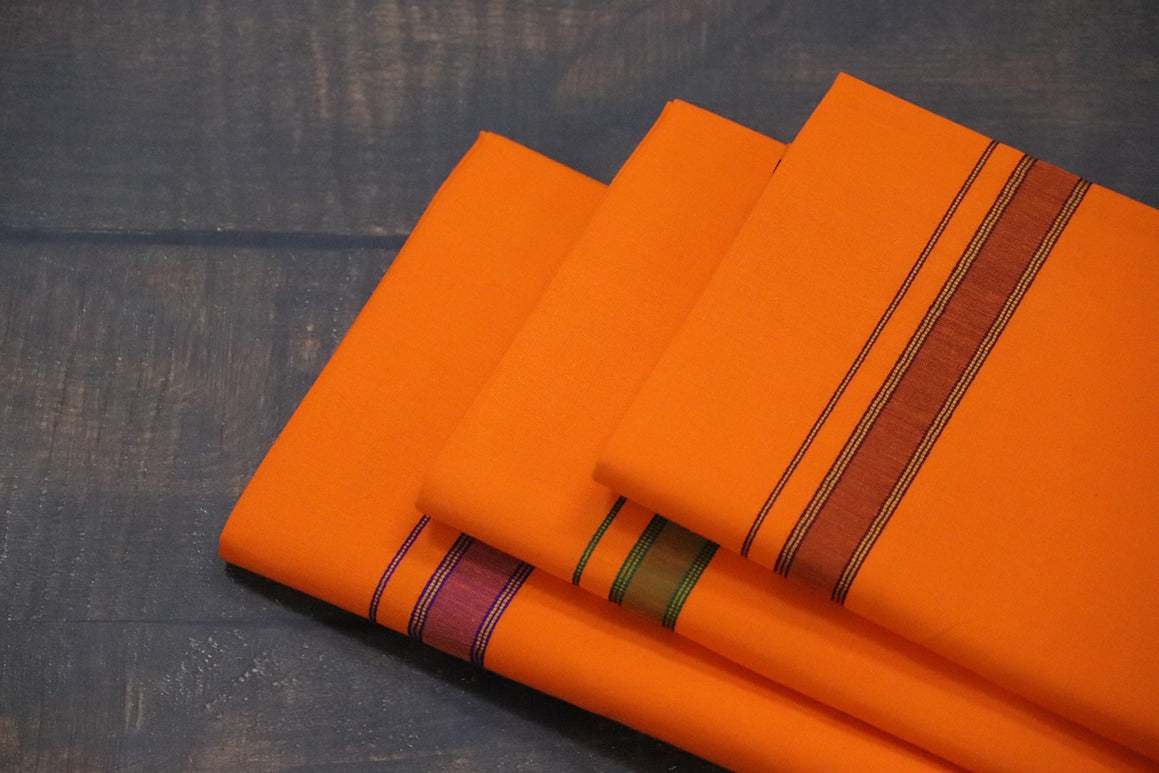Pet Design Orange Dhoti - 2mtr