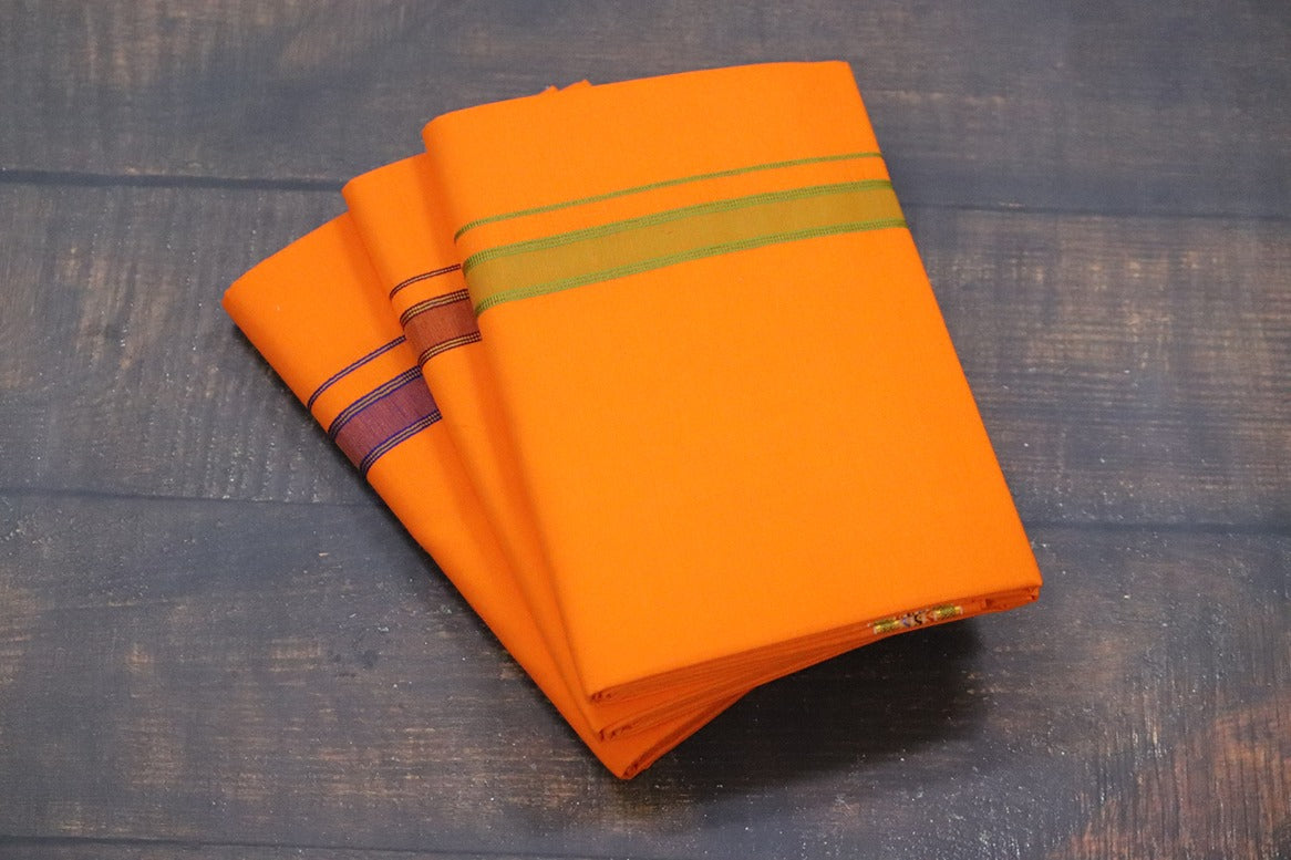 Pet Design Orange Dhoti - 2mtr