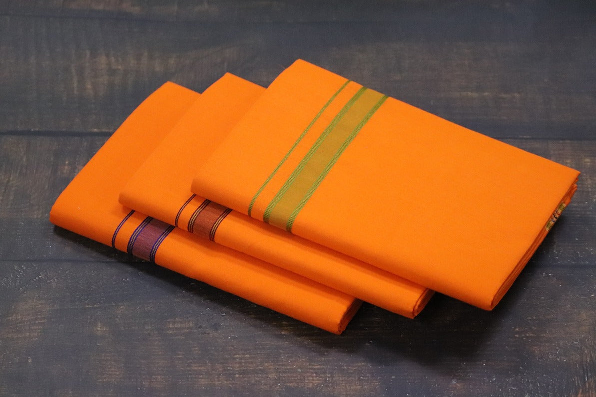 Pet Design Orange Dhoti - 2mtr