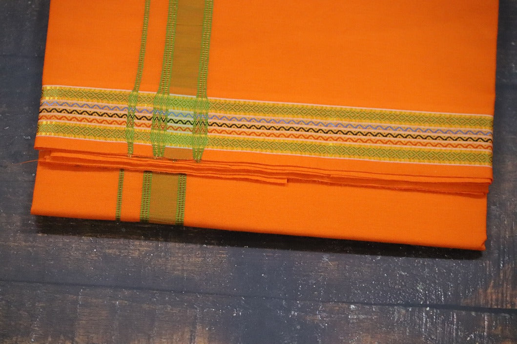 Pet Design Orange Dhoti - 2mtr