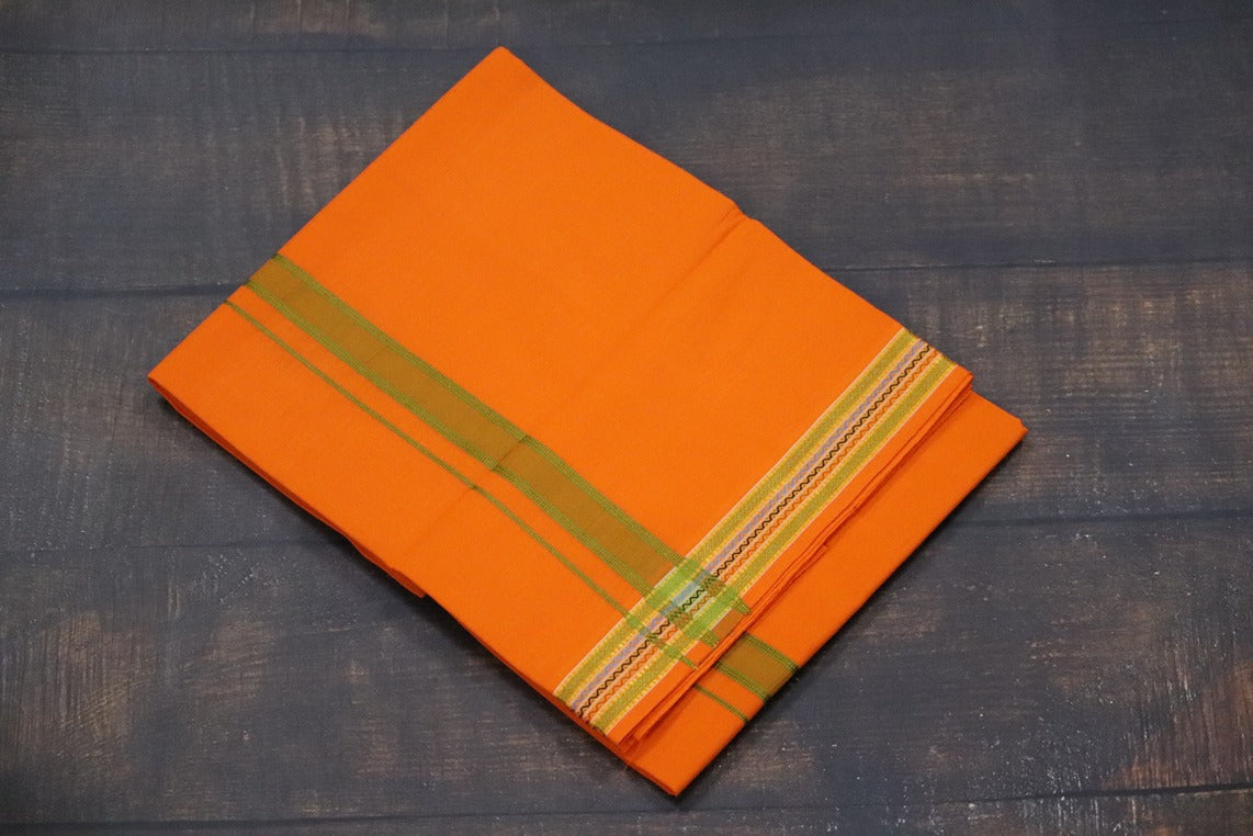 Pet Design Orange Dhoti - 2mtr