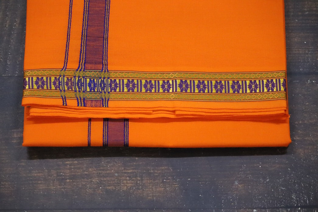 Pet Design Orange Dhoti - 2mtr