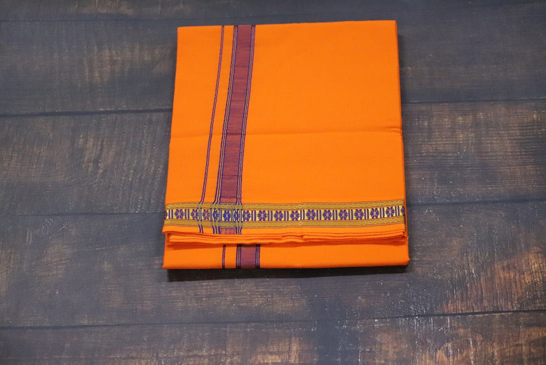 Pet Design Orange Dhoti - 2mtr