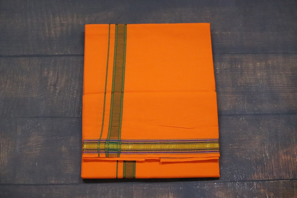 Pet Design Orange Dhoti - 2mtr