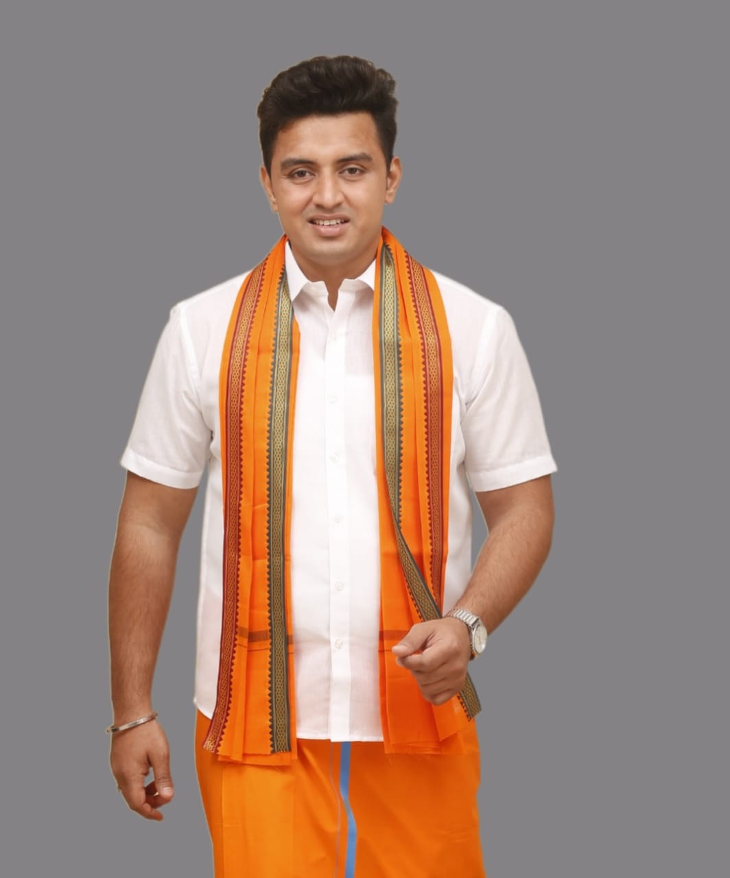 Thalapathy (Orange) Angavashthiram/Towel
