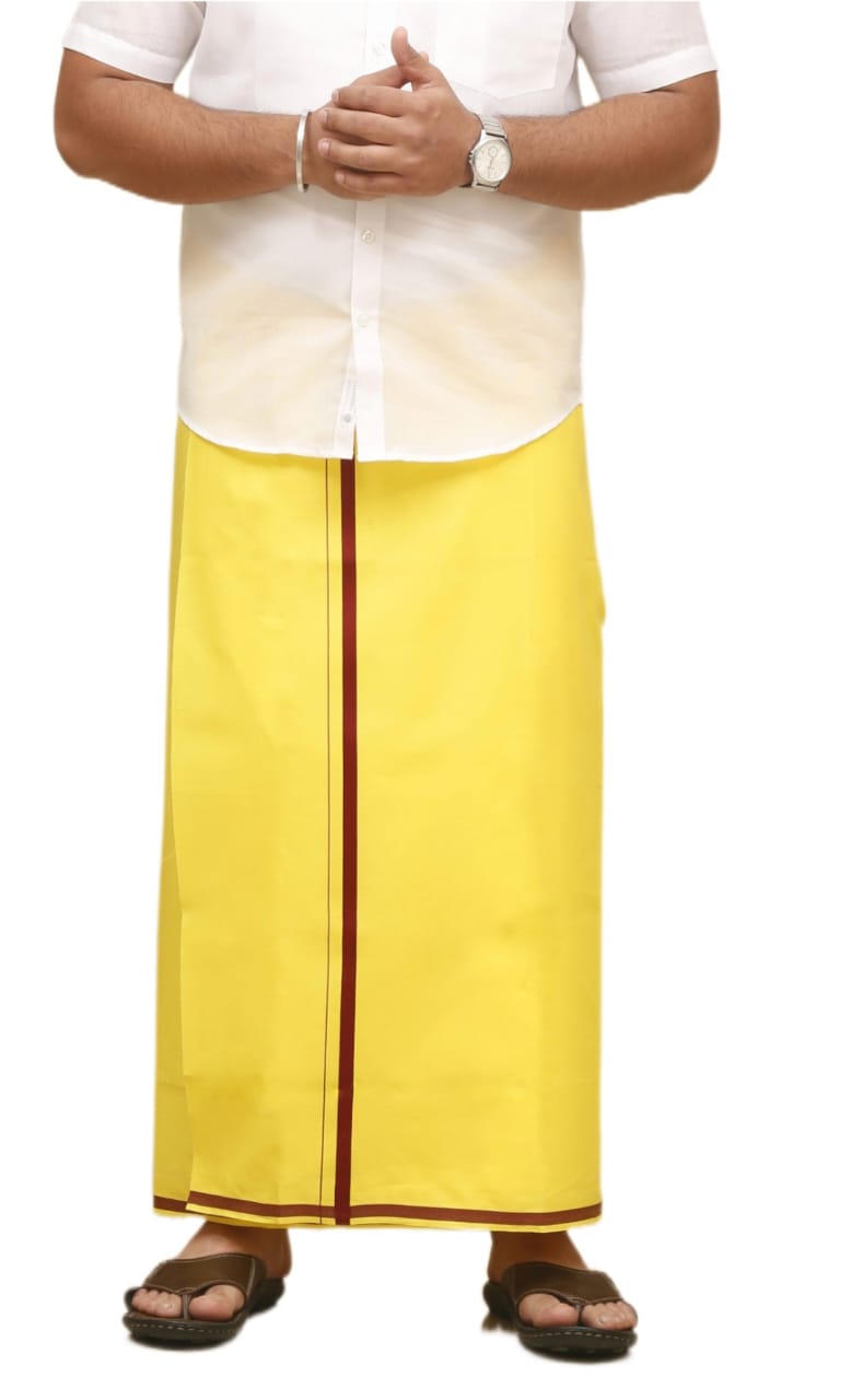 GURU BB(L.YELLOW) Dhoti - 2mtr