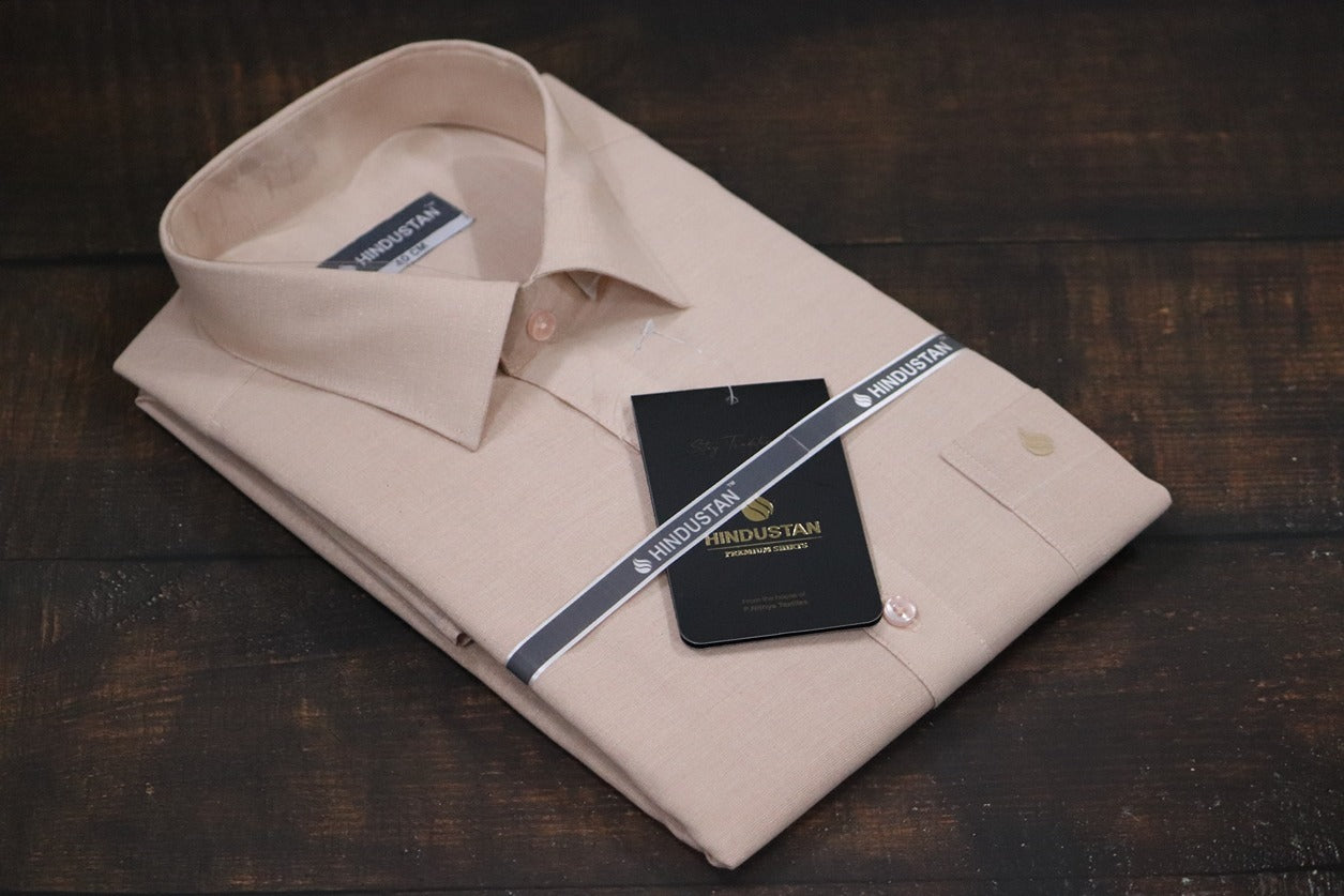Tissue Copper Matching Shirt+Dhoti Set
