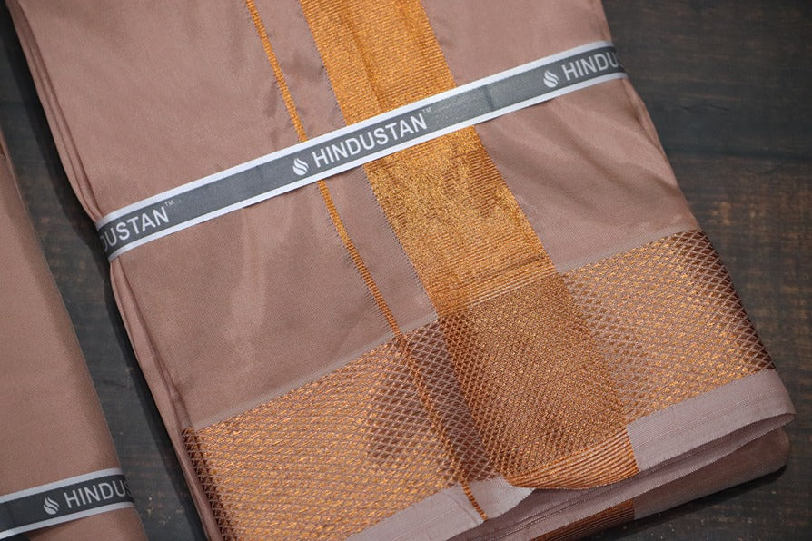 Artsilk Copper Shirt + 100k Copper Dhoti