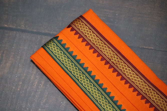 Thalapathy Orange Dhoti+Towel (Angavasthiram) Combo