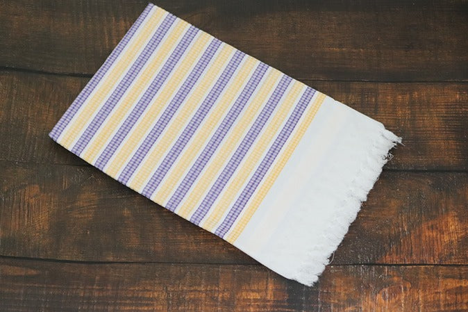 Kushpoo White Stripe Towel (Size 30x60)
