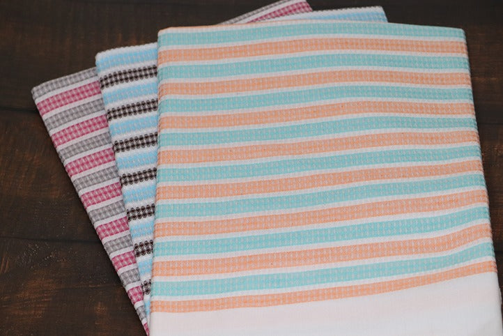 Kushpoo White Stripe Towel (Size 30x60)