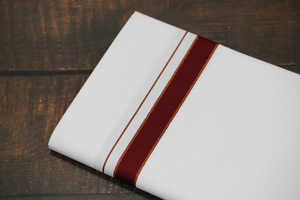 Arunachalam White Dhoti - (3.90mtr = Double)