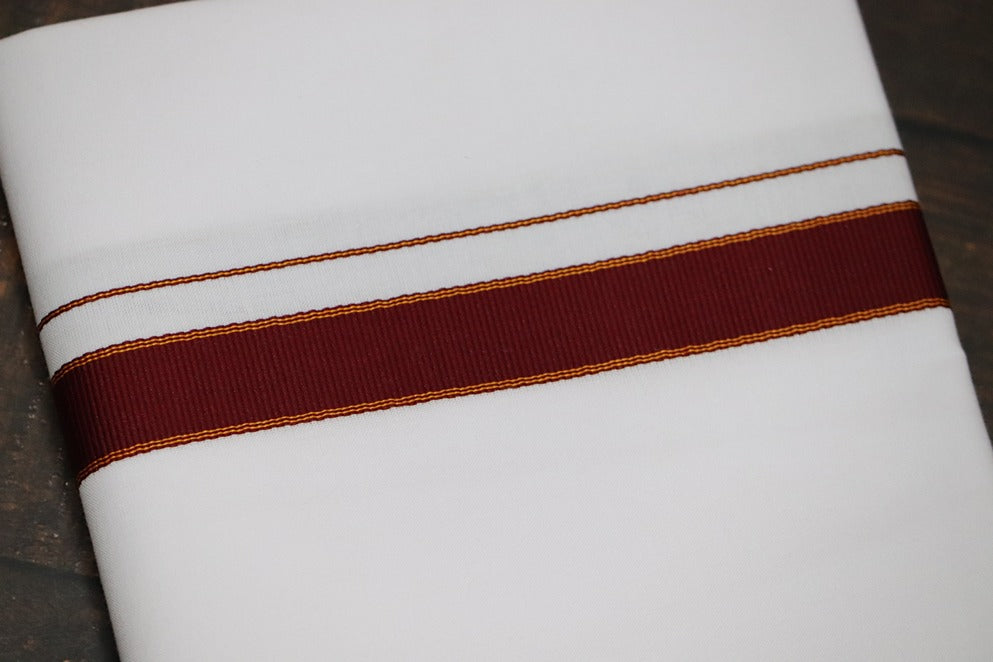 Arunachalam White Dhoti - (3.90mtr = Double)