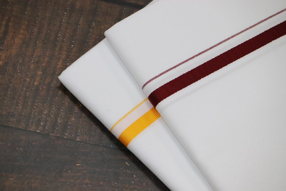 ROYAL BB DHOTI (2 Combo Dhotis) - 2MTR (MAROON+YELLOW)