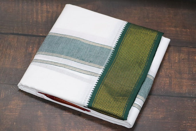Mayilkann (16 kann) Panchakacham Dhoti - 9x5 (6.30mtr)