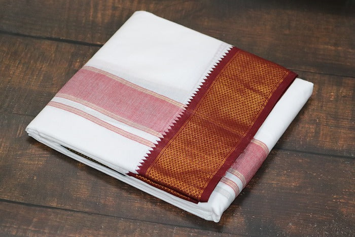 Mayilkann (16 kann) Panchakacham Dhoti - 9x5 (6.30mtr)