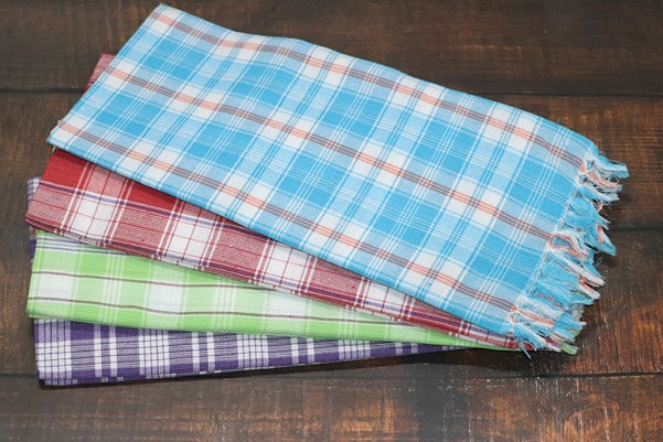 Deluxe Matty Check Towel - 5 Piece Combo(Size 27x54)