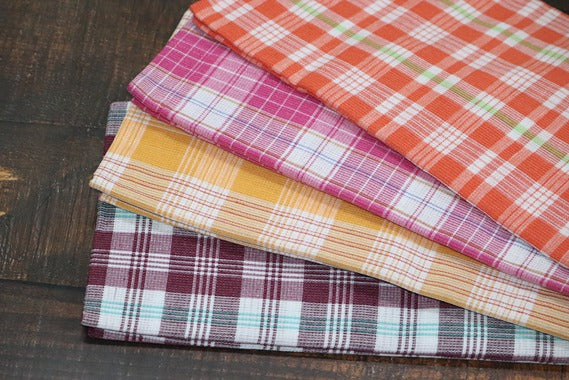Deluxe Matty Check Towel - 5 Piece Combo(Size 27x54)