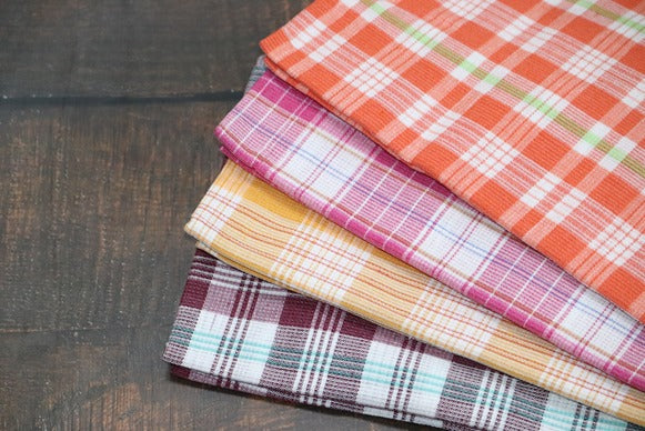 Deluxe Matty Check Towel - 5 Piece Combo(Size 27x54)