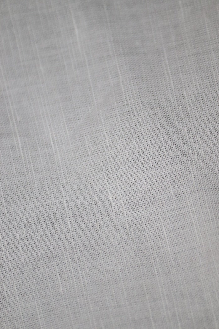 Smart White Linen Cotton Fabrics - 1.60mtr