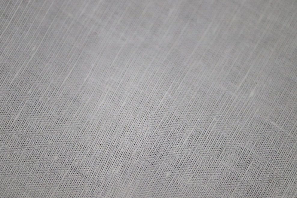 Smart White Linen Cotton Fabrics - 1.60mtr