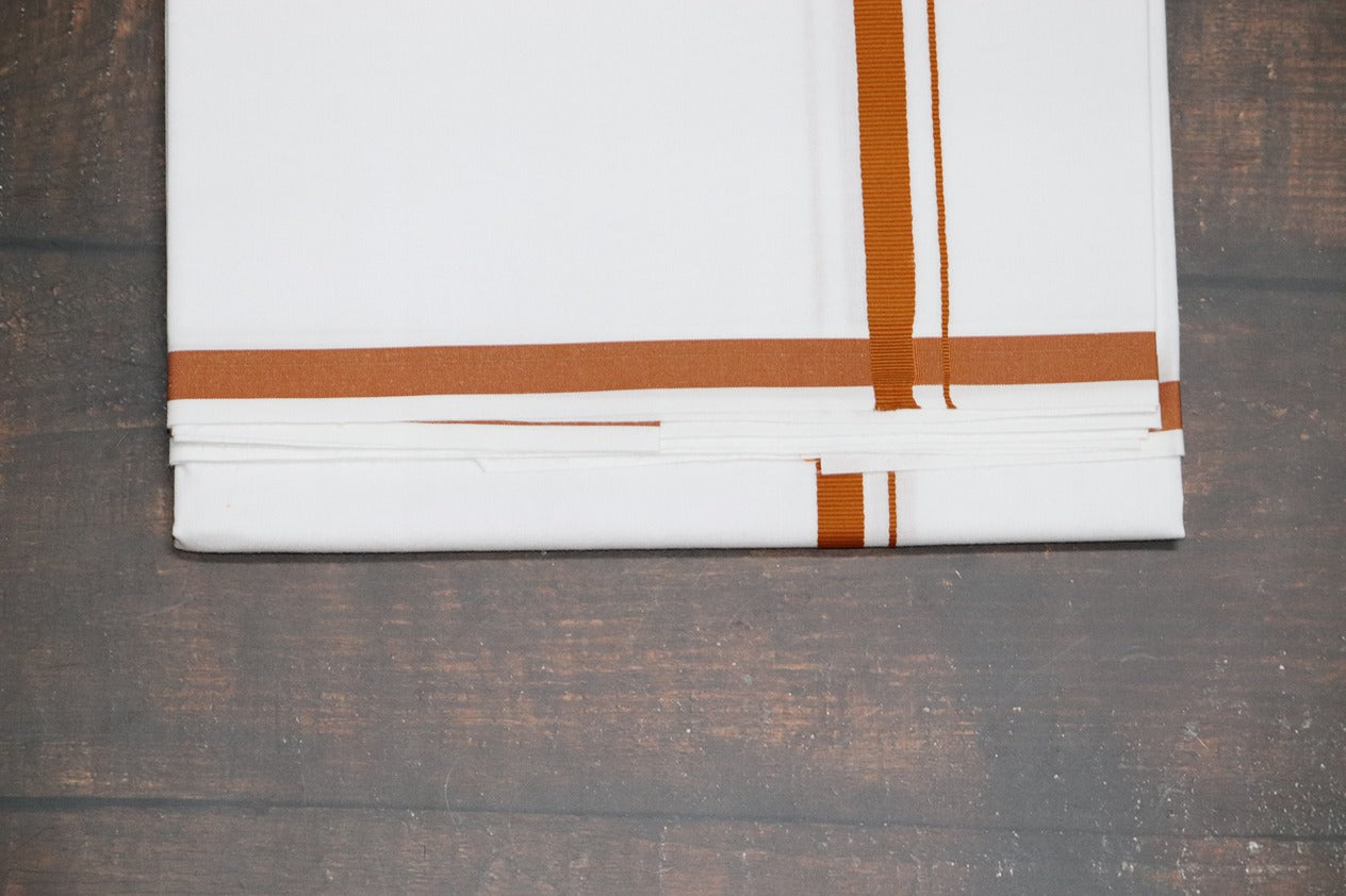 Classic Biscuit BB Dhoti - (3.90mtr = Double)