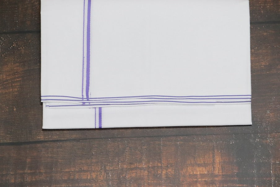 Rich SB Dhoti (2MTR) - Violet