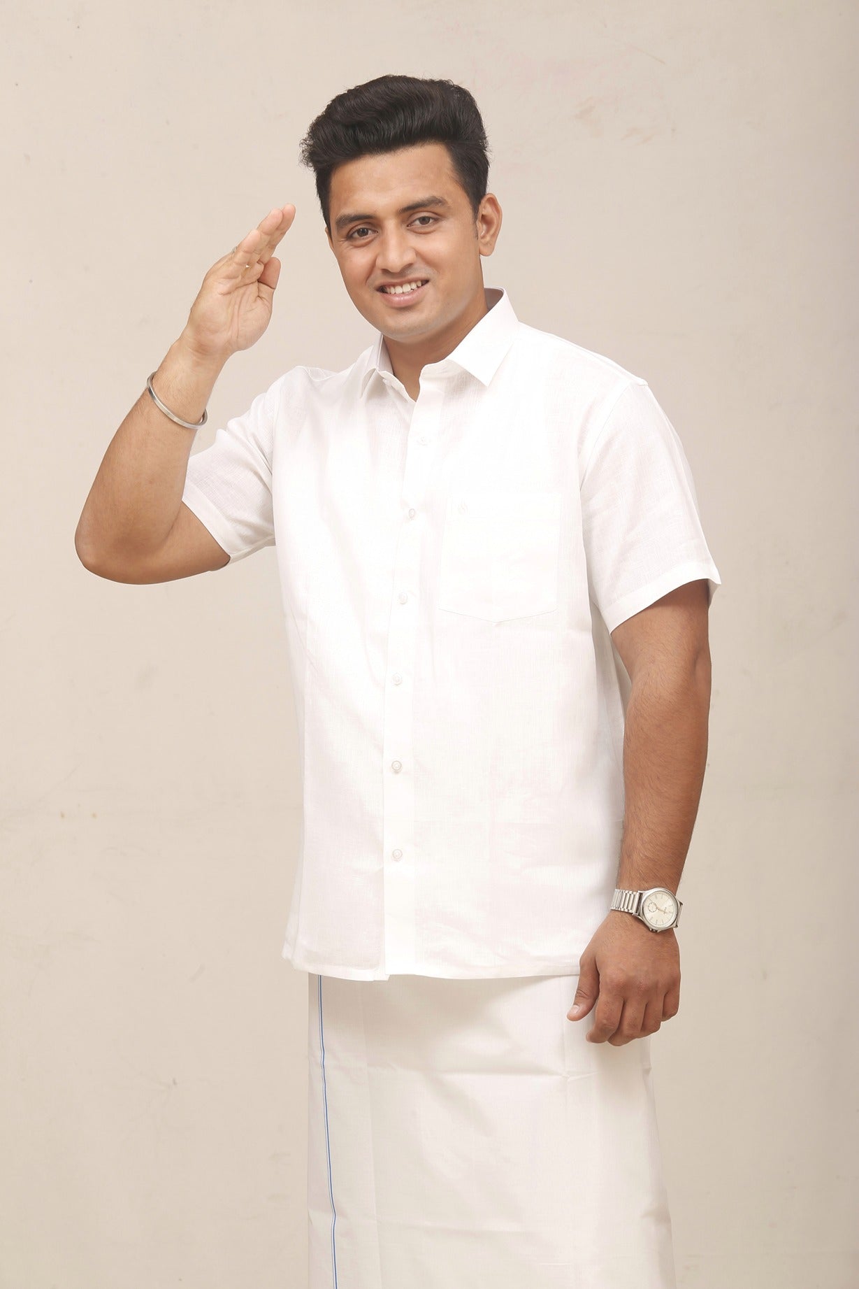 Special Linen Cotton Shirt - Half