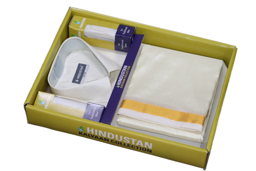 Artsilk Wedding Set (Cream) - Combo Box