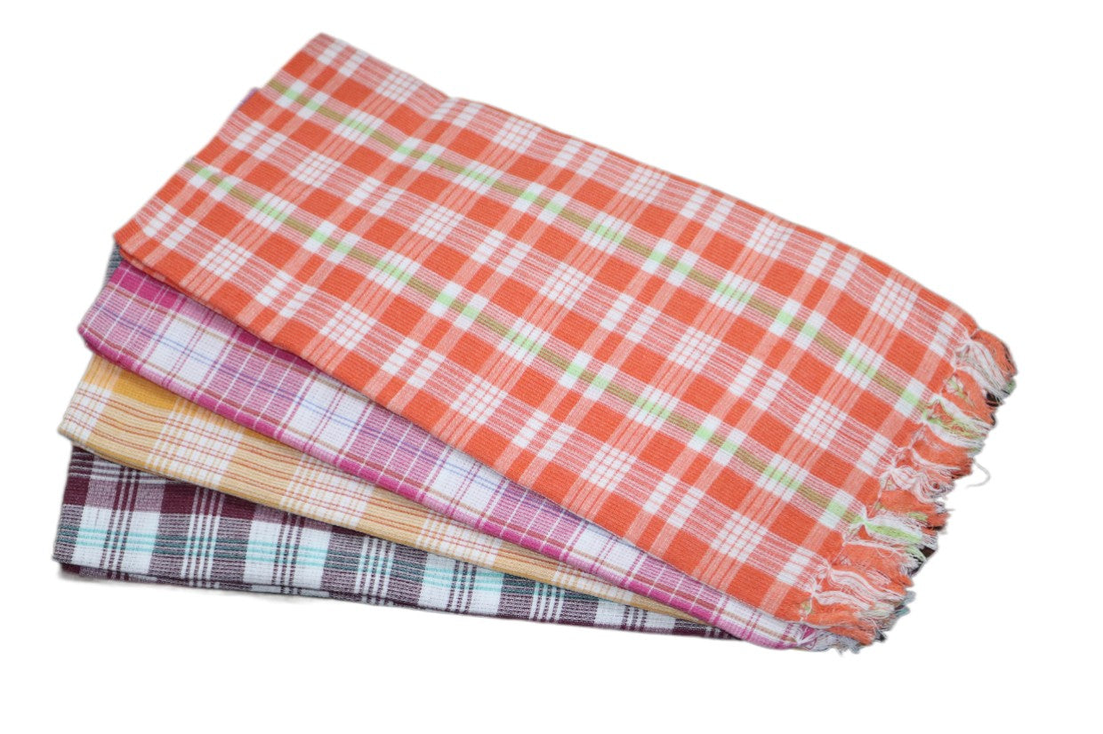 Deluxe Matty Check Towel - 5 Piece Combo(Size 27x54)