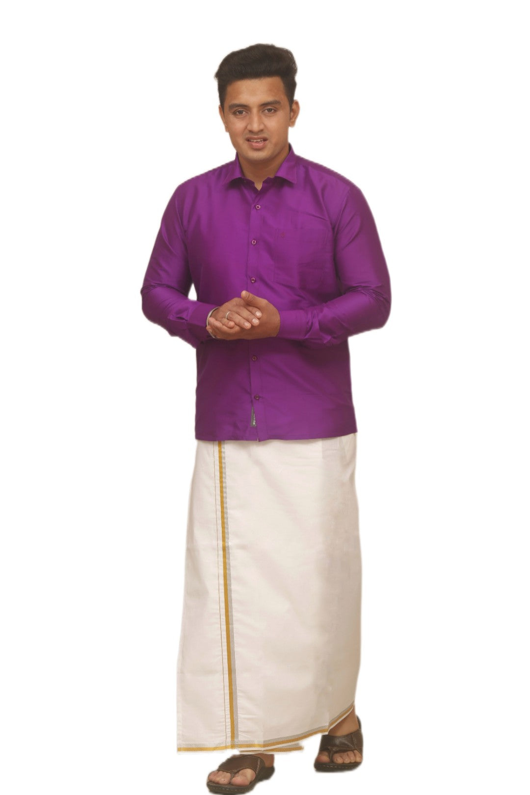 Silky Colour Shirt - Warm Violet