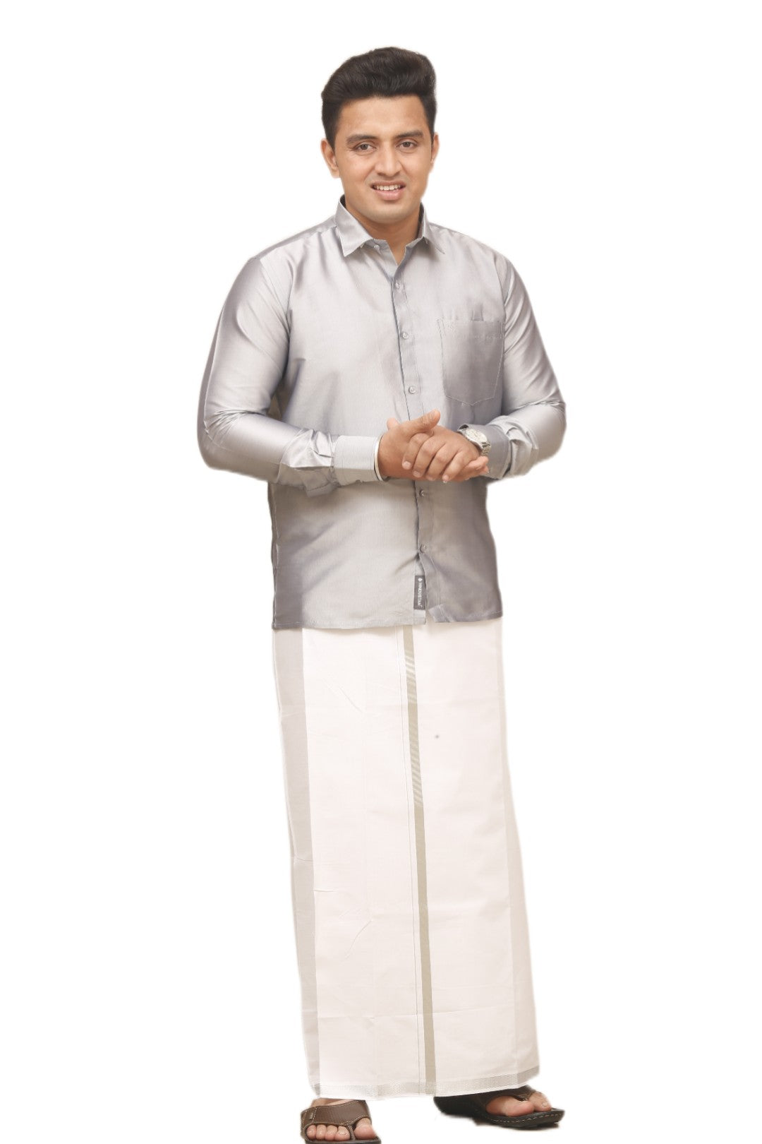 Silky Colour Shirt - Shining Silver