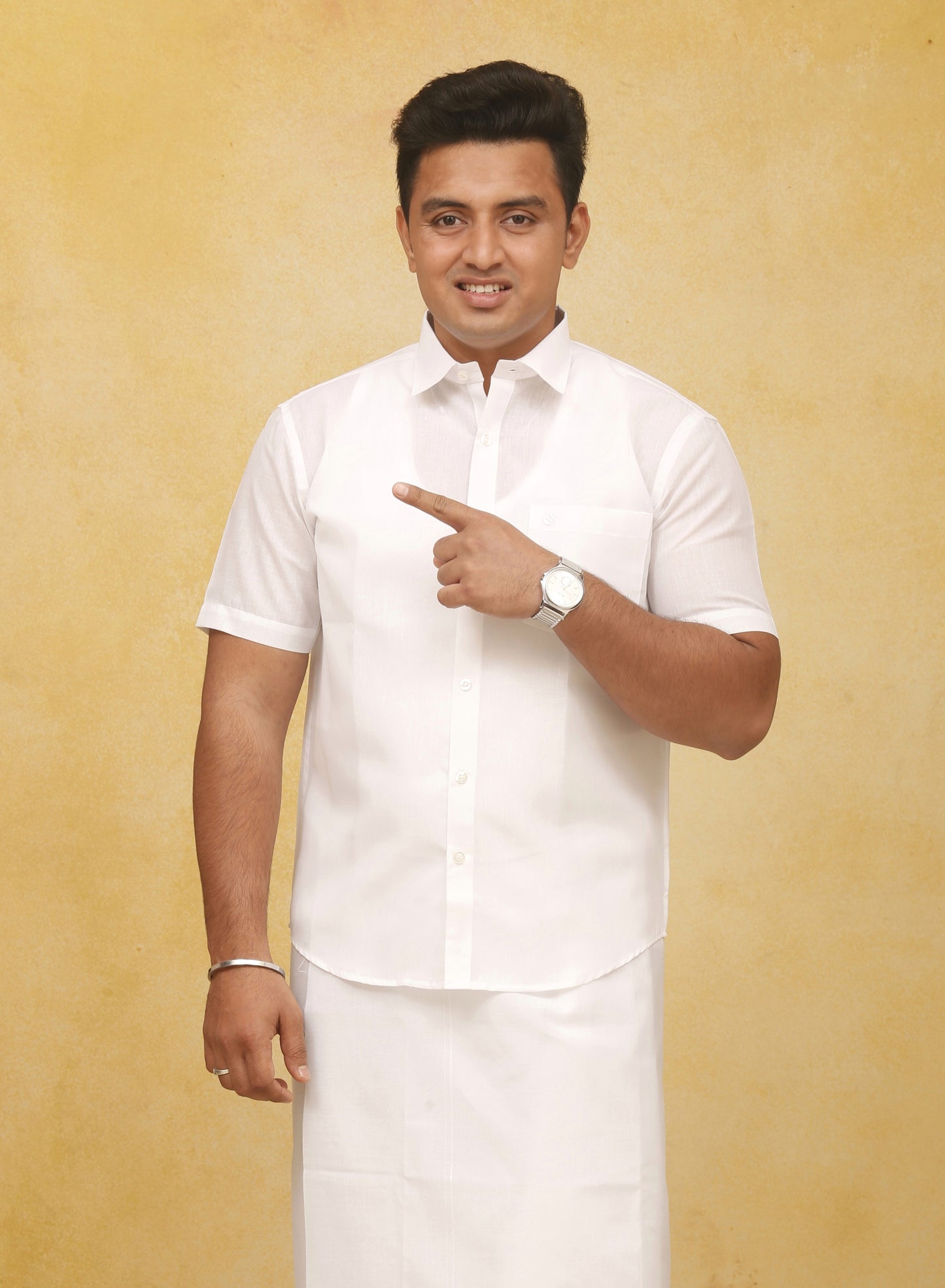Soft Mono Cotton Shirt - Half