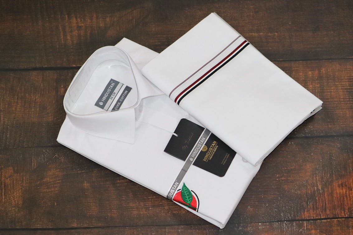 Admk Logo System ADMK Logo Shirt+Dhoti Combo Set – Hindustan Cotton Club