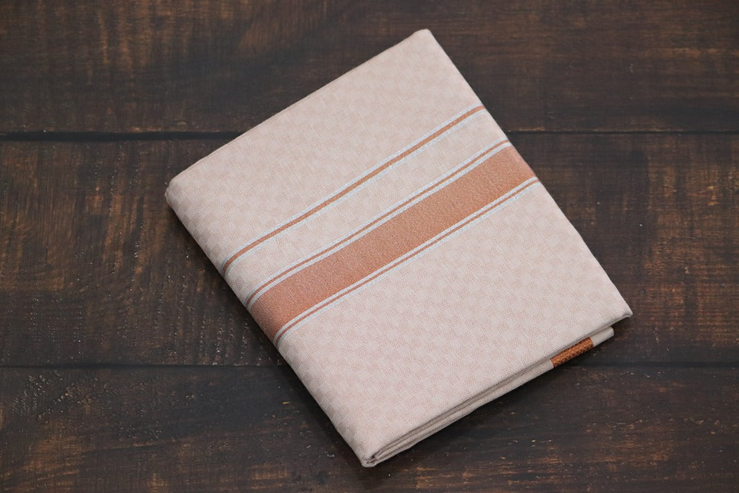 Tissue Chess Copper Shirt Material + Dhoti