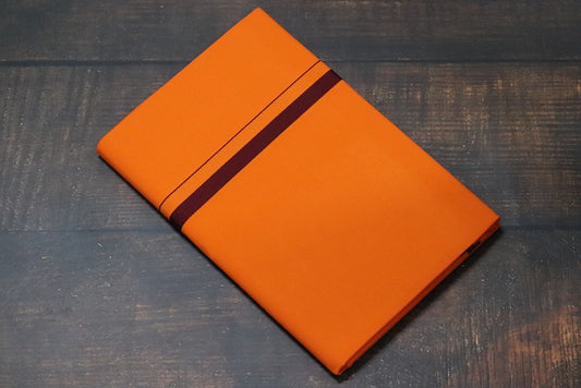 Supreme BB Orange Dhoti - 2mtr