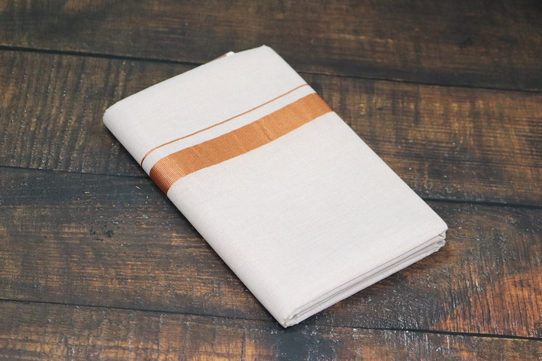 Anandham Tissue with Copper Border Dhoti - 2mtr