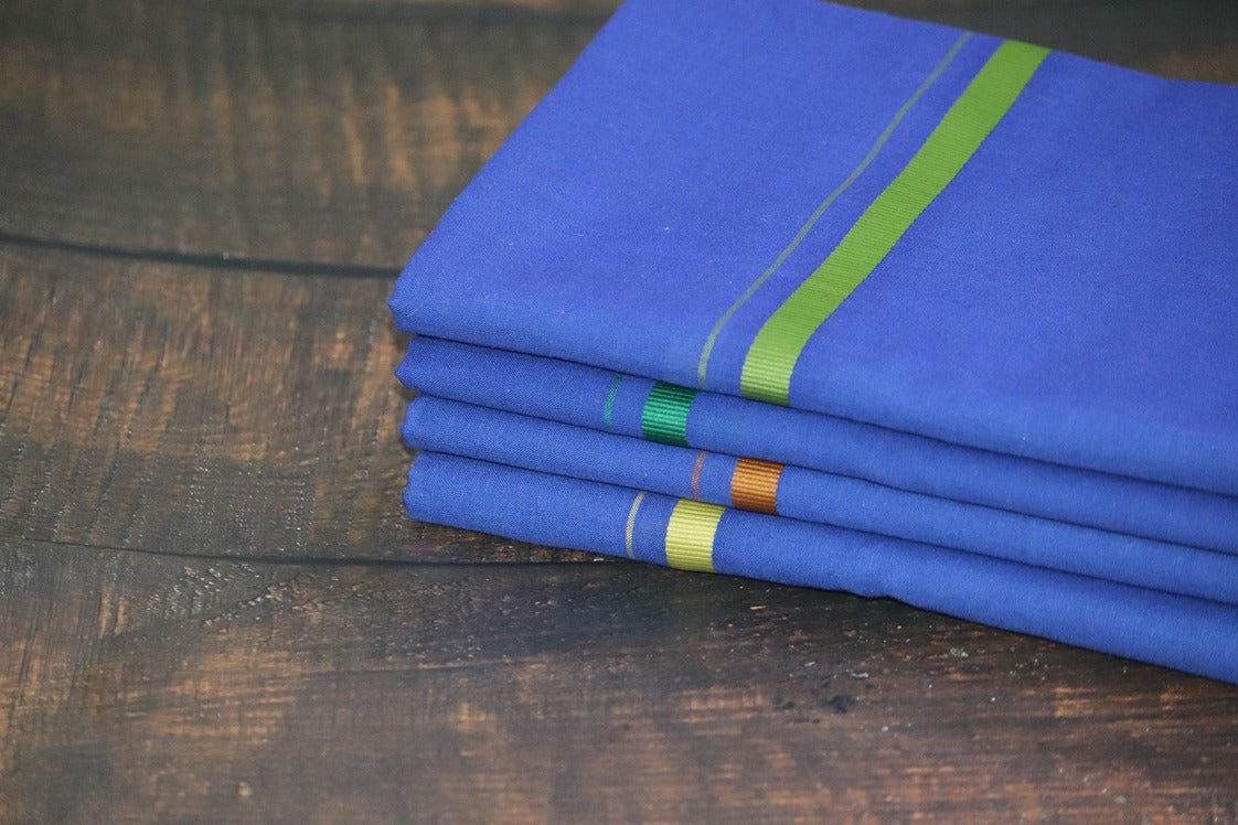 Supreme Blue Dhoti - 2mtr