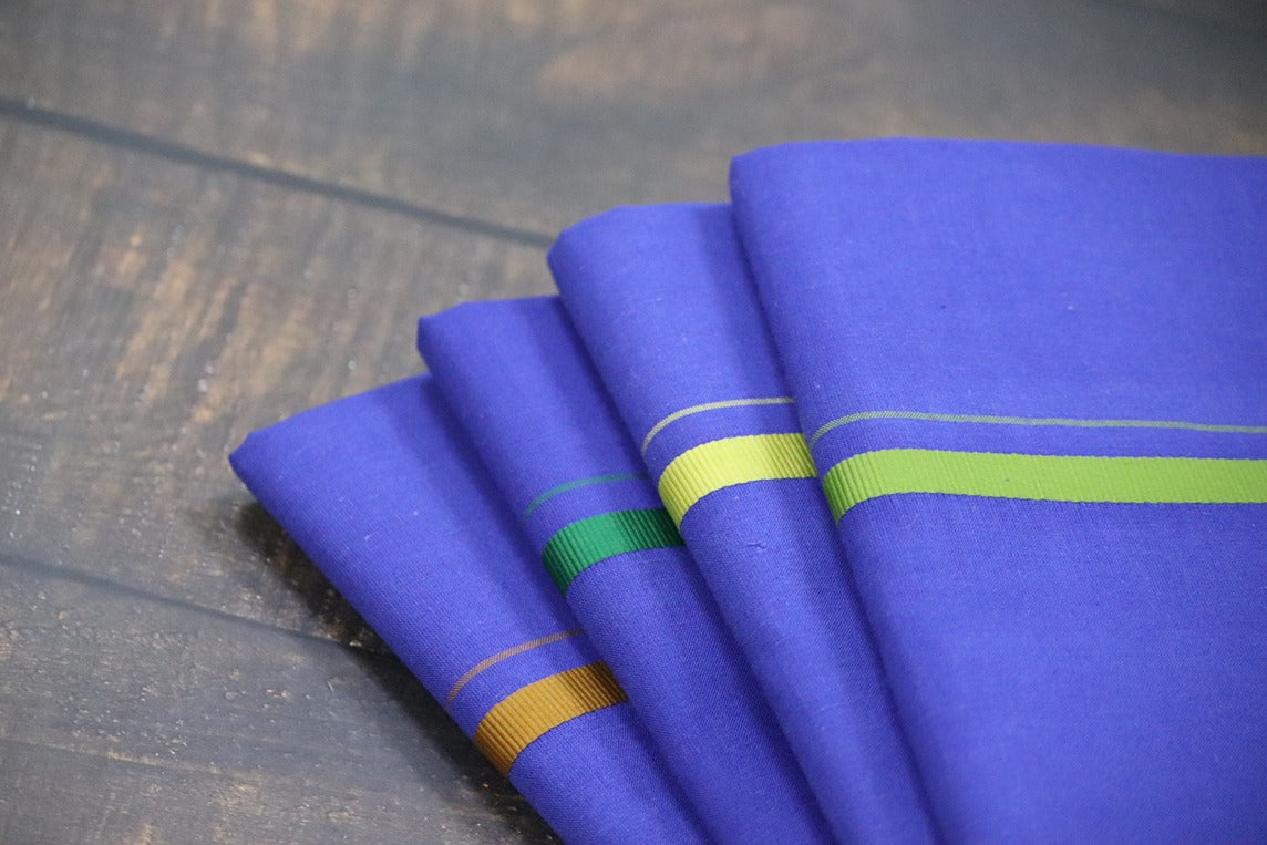 Supreme Blue Dhoti - 2mtr