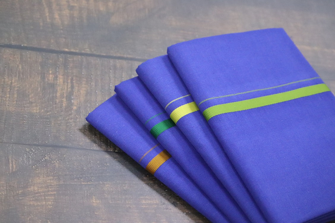 Supreme Blue Dhoti - 2mtr